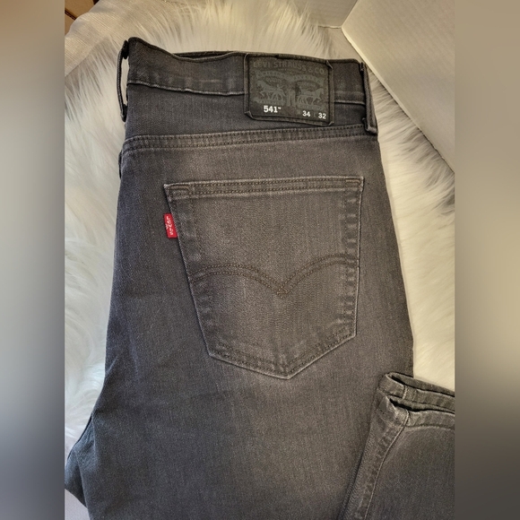 Levi's Men's Classic Gray Straight Jeans, Size 34 X 30 (* Please See Notes) - Picture 8 of 8